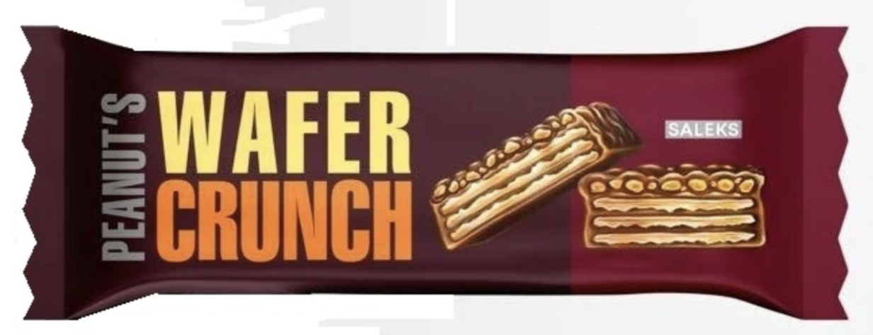 Вафлі Арахісовий вафельний кранч глазуровані 36г